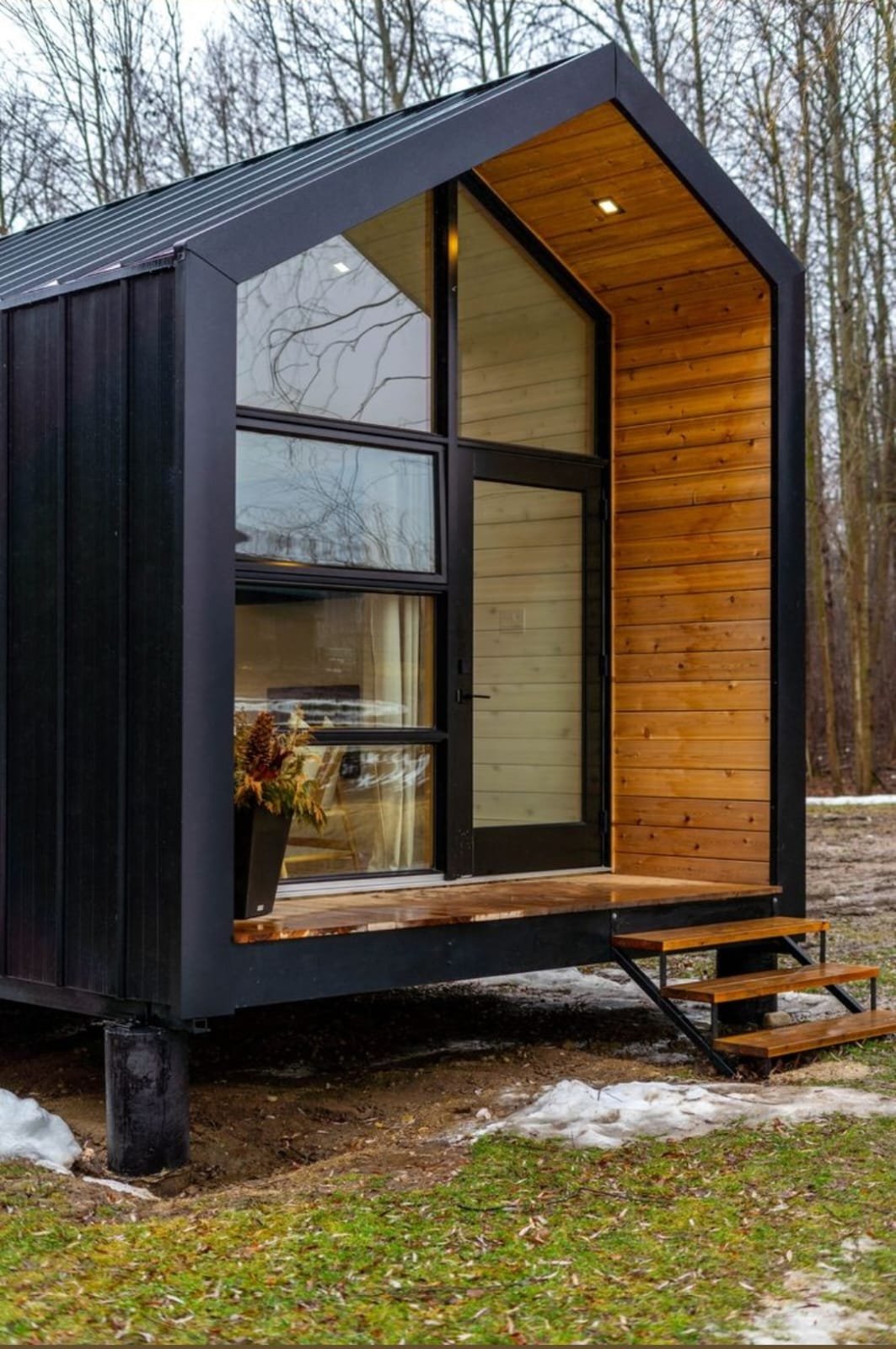 ART 02 — The Retreat, A-frame exterior with large glazing